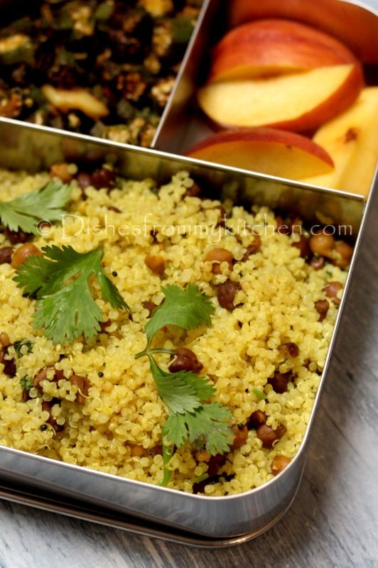 Dishesfrommykitchen KIDS LUNCH BOX LEMONY QUINOA WITH BLACK